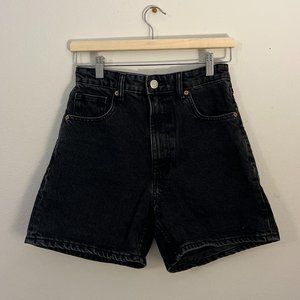 Zara Black Bermuda Mom Shorts